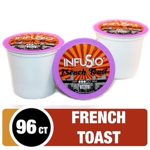 96 Count - French Toast Coffee, Single Serve Coffee Pods For Keurig K Cup® Brewers - Infusio Premium Roasted Coffee (French Toast, 96 Count Compatible With 2.0)… #TOP1