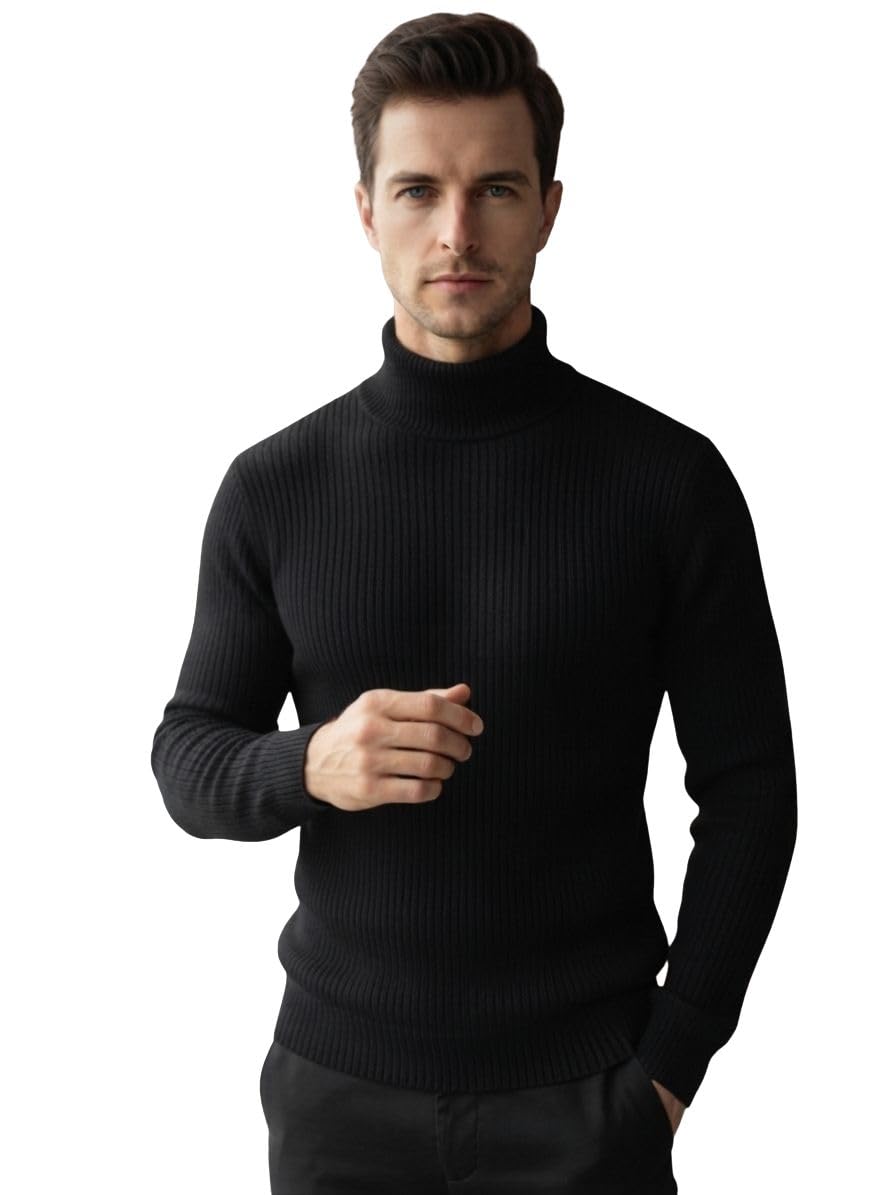 Winter high Neck for Mens| Men's Solid Regular Fit Turtle Neck Sweater | Full Sleeve Sweater for Men-picture-42