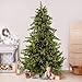 Fraser Hill Farm Woodside Pine Christmas Tree, 7.5 Feet Tall, Artificial Tree with Metal Base Includes White Incandescent Smart Lights, Artificial Holiday Tree Easy to Set Up and Easy to Connect
