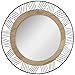 ATMOSPHERA CREATEUR D'INTERIEUR - Espejo Redondo de Madera y Metal Joe D45 cm (JJ333)