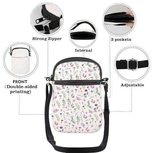 CMNIM Funny Angry Possum Mini Crossbody Bag First of All I'm A Delight Shoulder Opossum Lover Gifts Sarcastic Animal Purse4