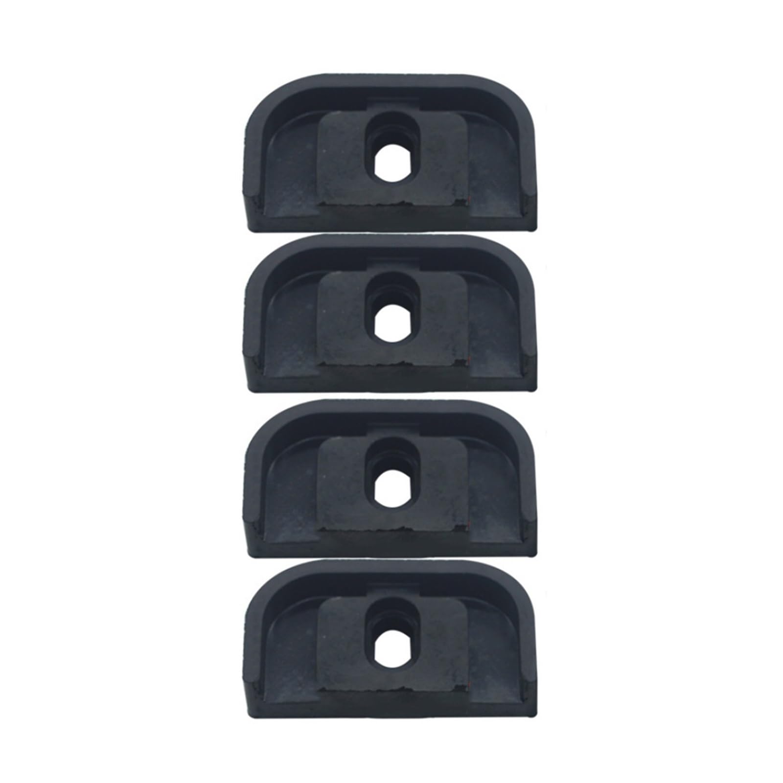 Rtiyellqb 80Mm 4Pcs Black Rubber Vibration Damping Pad For Air Conditioner(80Mm)