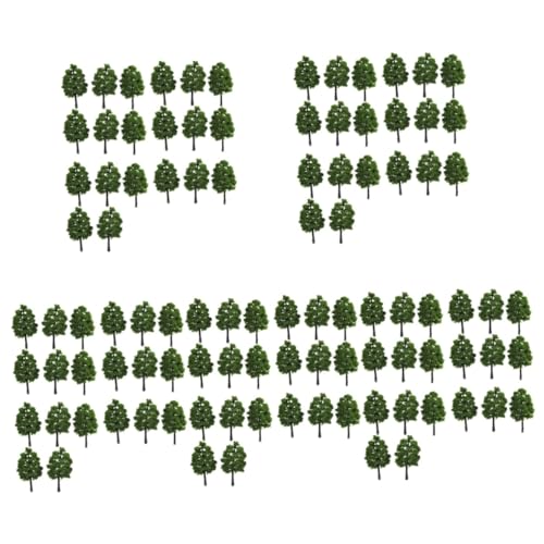 PHENOFICE 100 Pièces Arbre modèle Architectural Arbres artificiels modèle d'arbres d'architecture Arbre de Paysage de Diorama cèdres Plantes Arbre de Paysage Vert Arbre modèle Vert Green