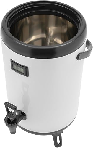 Miniatura 9 de Dispensador de bebidas aislado, dispensador de bebidas frías y calientes de 10L2.64 galones con termómetro, dispensador de bebidas calientes de