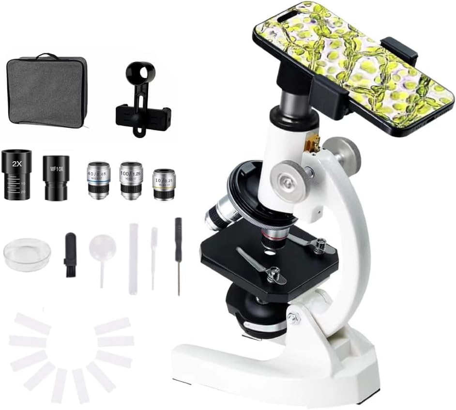 Amazon.co.jp: 顕微鏡 小学生 子供【40X~3200X・標本付き】 日本製