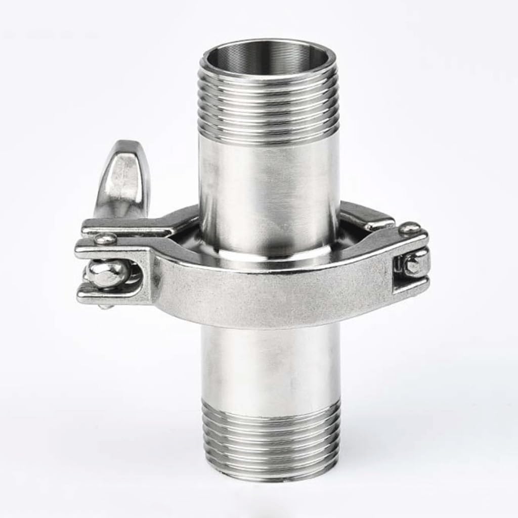 304 stal nierdzewna Tri Clamp Pokrywa Gwint Adapter z uszczelką do armatury sanitarnej, 1 szt. (DN20x50,5)