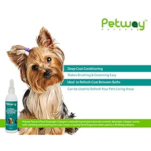 Petcare Floral Detangler Cologne for Dogs, Detangling and Dematting Spray with Deodorizing Qualities for Added Shine and Luster to The Coat, Dog Grooming Detangler Conditioner Spray, 250ml Petcare Floral Detangler Cologne for Dogs Detangling and Dematting Spray with Deodorizing Qualities for Added Shine and Luster to The Coat Dog Grooming Detangler Conditioner Spray 250ml