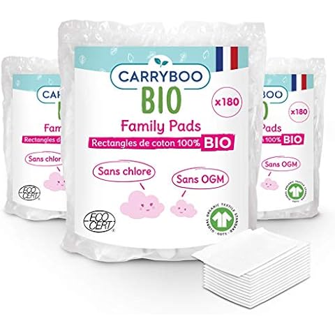 Carryboo Family Pads - Almohadillas de Algodón Orgánico Cover
