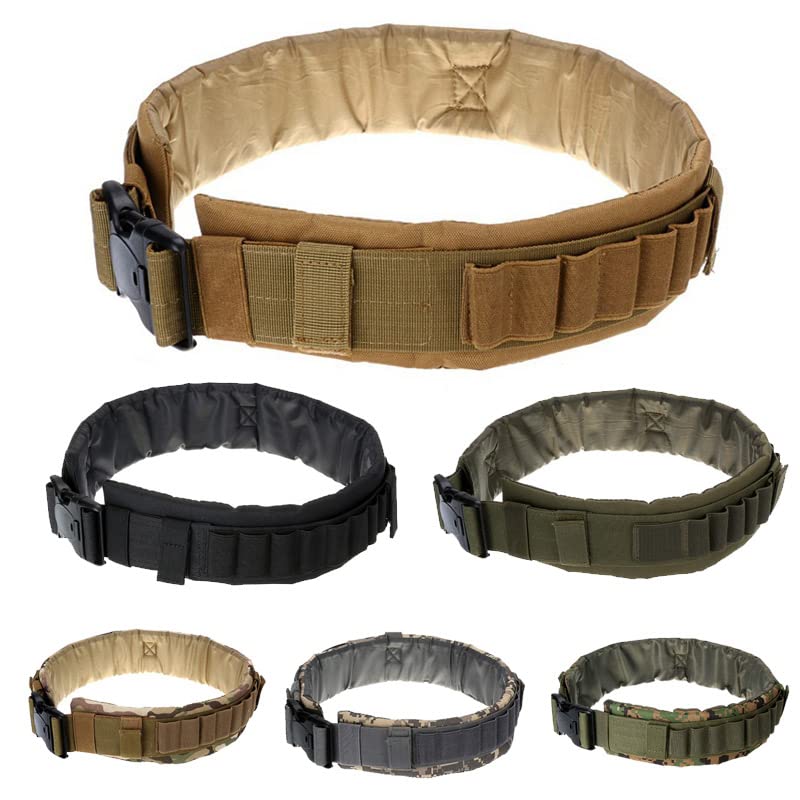 Outdoor Sports Gear Airsoft Equipment Hunting Shooting Tactical Molle Shell Bandolier Ammo Belt - CP