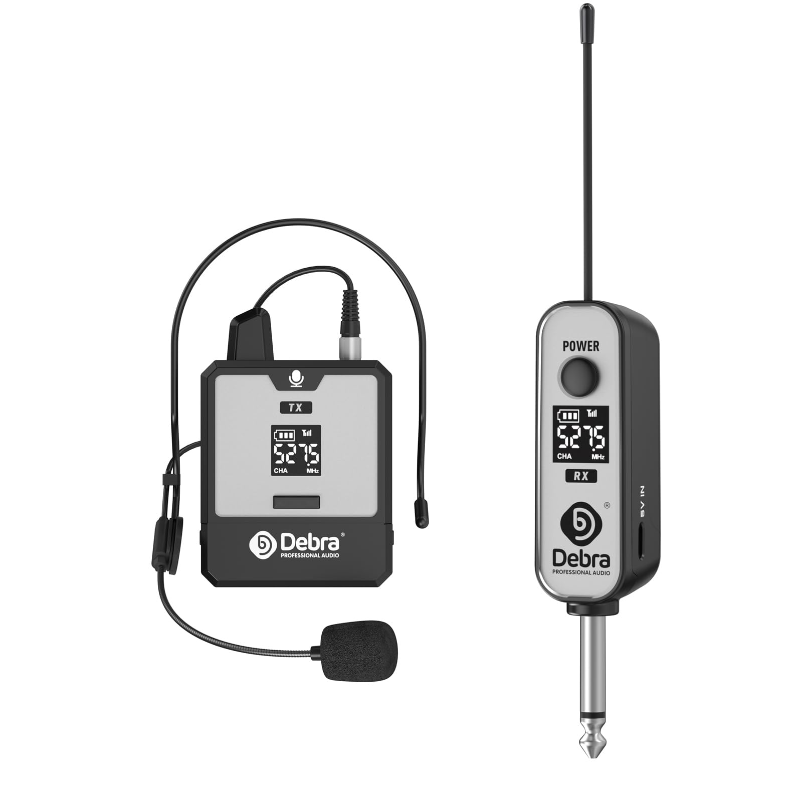 D Debra DT-01 Micro sans Fil UHF avec Récepteur