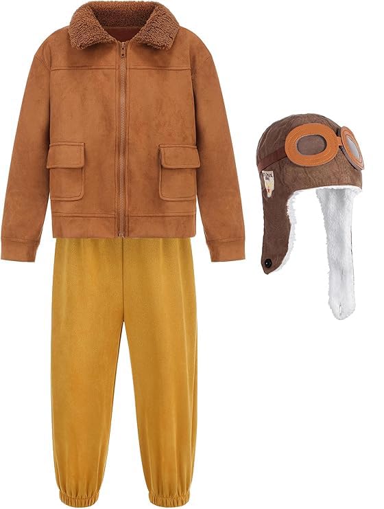 Disfraz Aviador para Niños con Chaqueta y Pantalón
