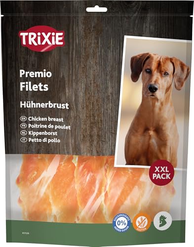 Trixie Friandises pour Chien Premio Chicken Filets - friandise savoureuse à la Viande de Poulet, sans Sucre ajouté ni Gluten 1 kg - 31528