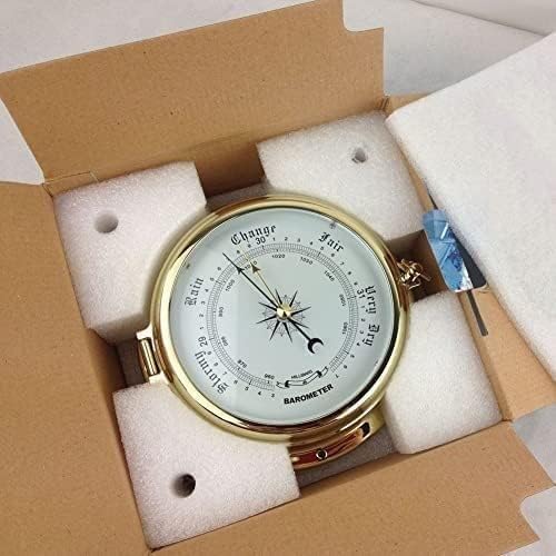 Barometer Traditional Weather Station High-Precision Porthole Barometer, 7" Professional Boat Air Pressure Measurement, for Hotels, Warehouses, Offices Barometer
