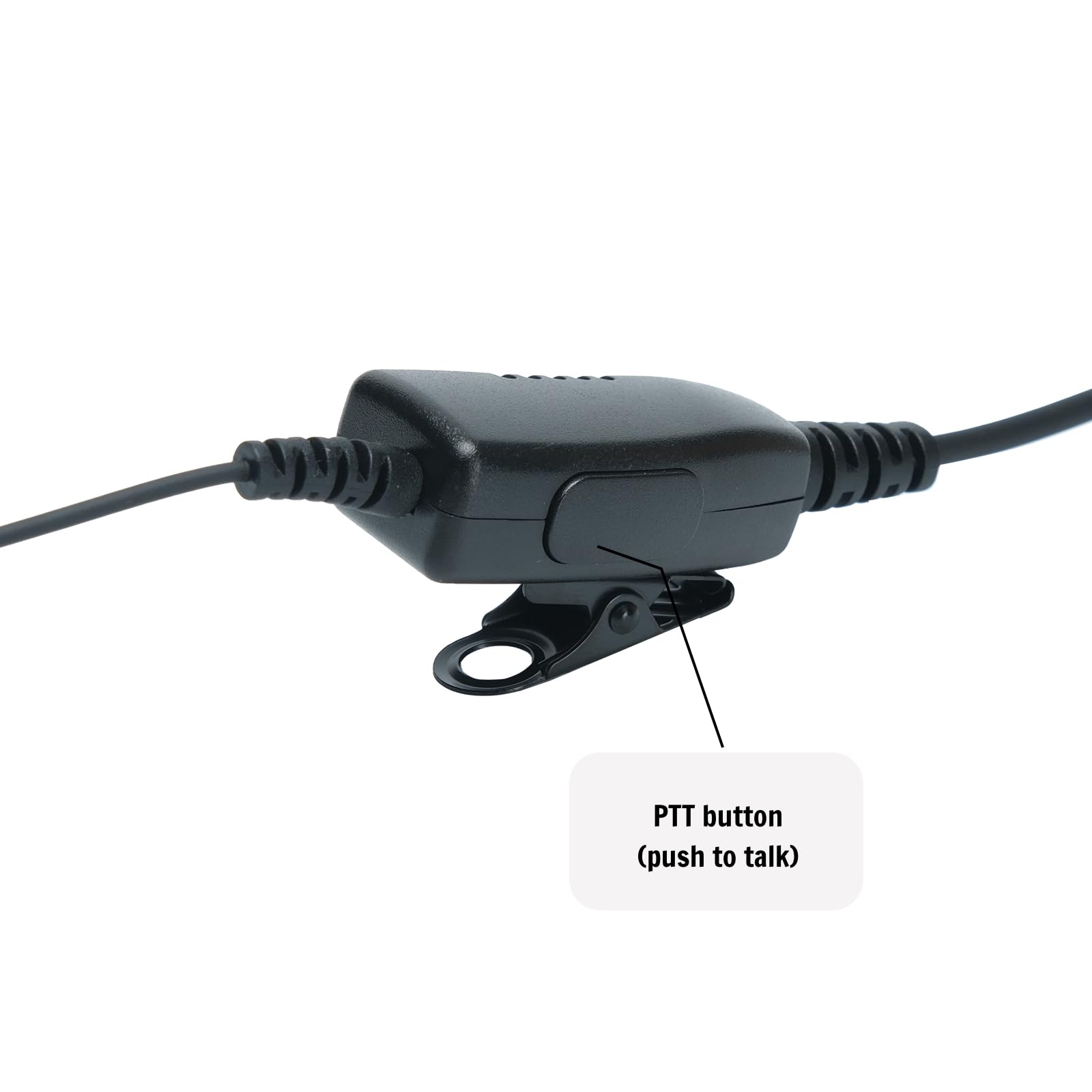 1-pinowa słuchawka Walkie Talkie 2,5 mm z mikrofonem PPT Talkabout dwukierunkowy radiowy zestaw słuchawkowy kompatybilny z Motorola t600 t800 t200 t260 mh230r mr350r mt350r, hak w kształcie litery G
