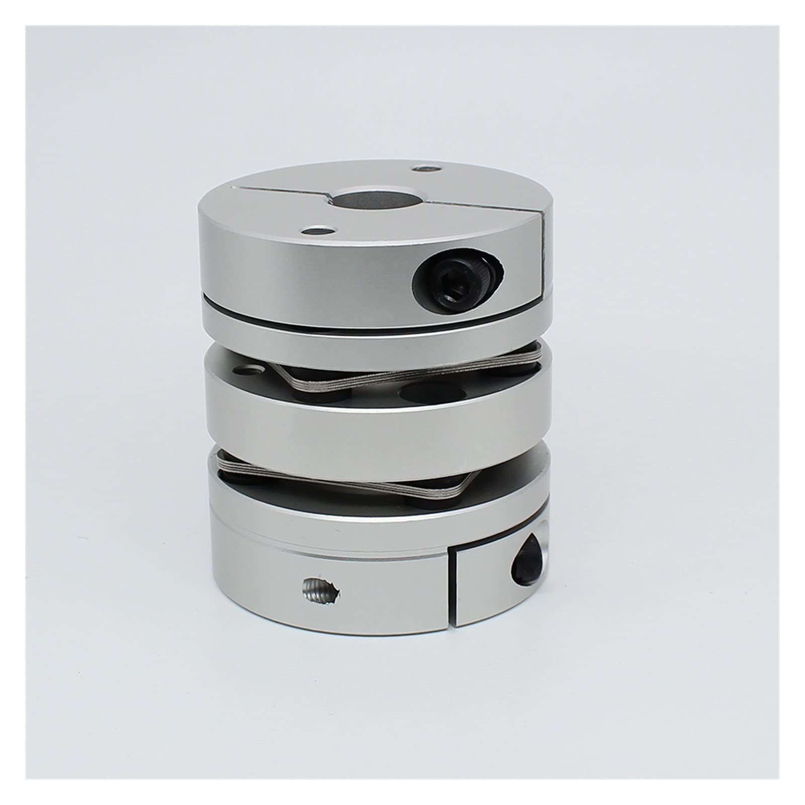SUOFEILAIMU-PHONE CASE Metal Coupler Diaphragm Coupling D50 L60 Elastic Double Disc 8mm to 22mm Shaft for Servo Step Motor (Inner Diameter : LD2 B D50L60 20mm)
