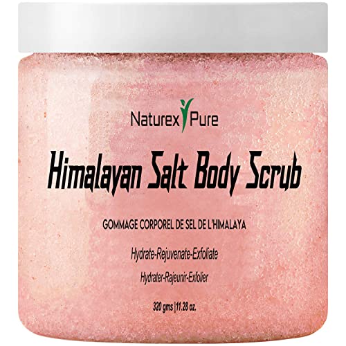 Naturex Pure Himalayan Salt Scrub - Mineral-Rich Exfoliating Body Scrub - Natural Body Exfoliator - Moisturizing Foot, Leg, Hand, Face, Body Salt Scrub - Brightening Shower Scrubs for Men and Women Naturex Pure Himalayan Salt Scrub - Mineral-Rich Exfoliating Body Scrub - Natural Body Exfoliator - Moisturizing Foot, Leg, Hand, Face, Body Salt Scrub - Brightening Shower Scrubs for Men and Women