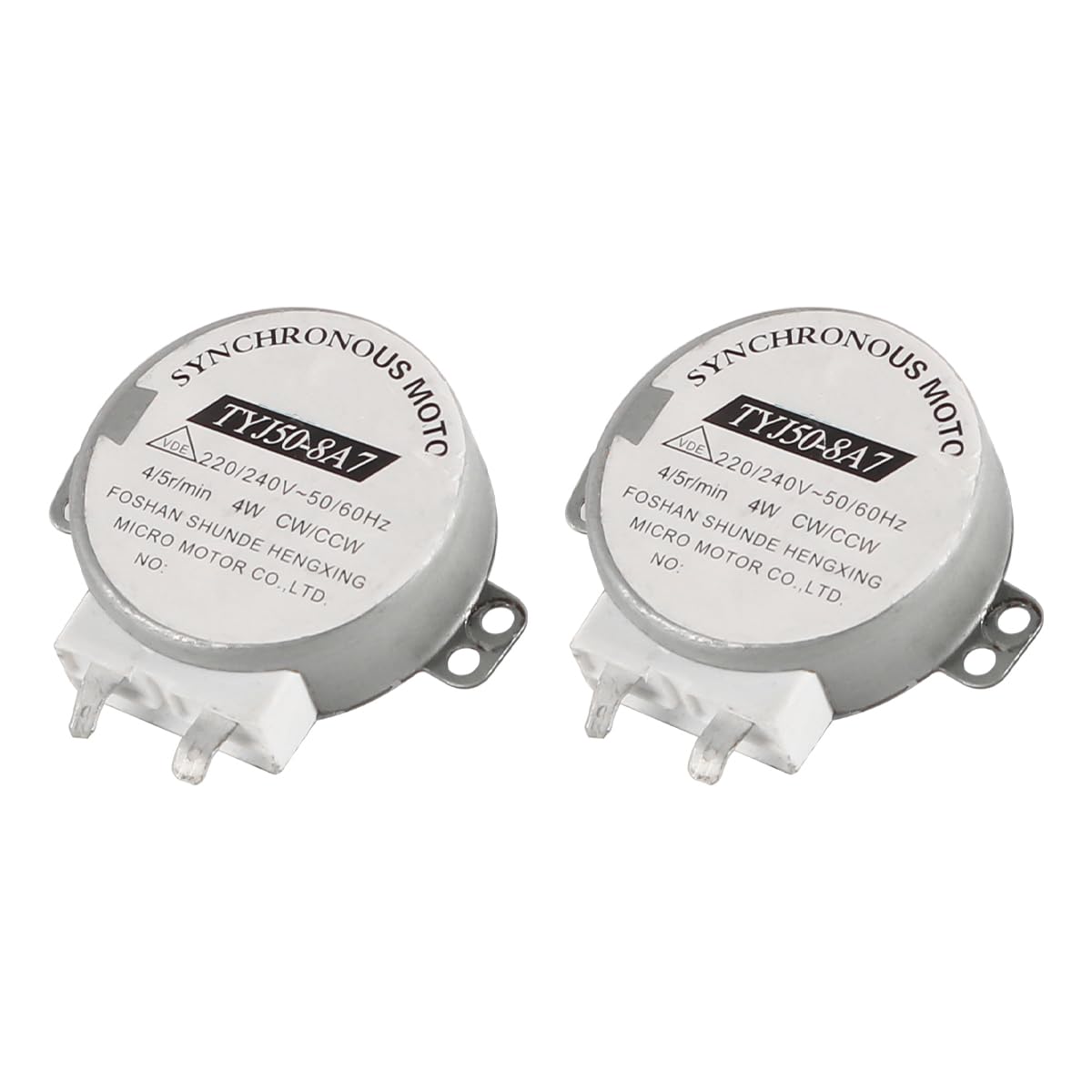 Muiltvoe 2Pcs Synchronous Motor 220-240VAC 4R/Min CW/CCW Micro Turntable Motor for Microwave Oven TYJ50-8A7 Tray Motor Compact Design for Home Appliances