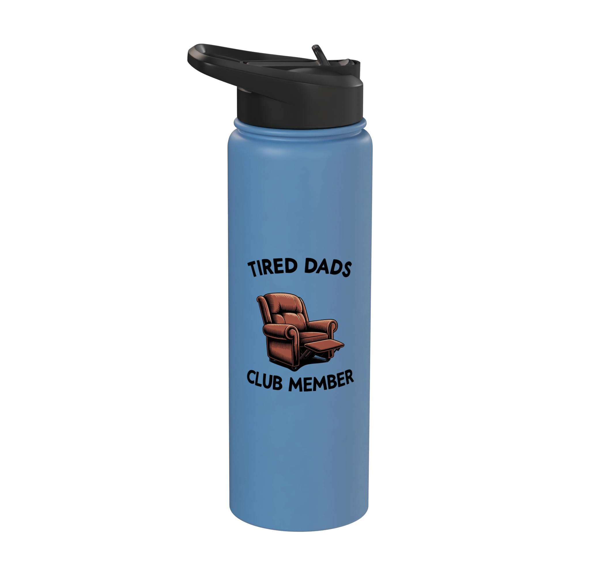 Tired Dads Club Member Armchair Funny Men Grandpa Stainless Steel Insulated Water Bottle