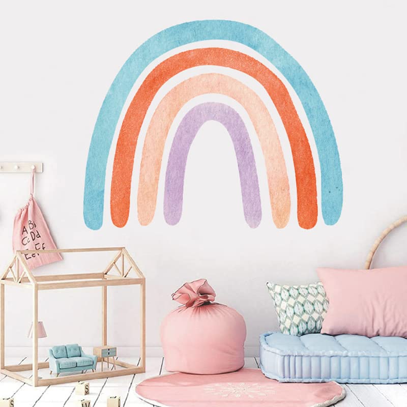 Vinilos de arcoíris boho grandes para decoración de pared infantil y de hogar 3