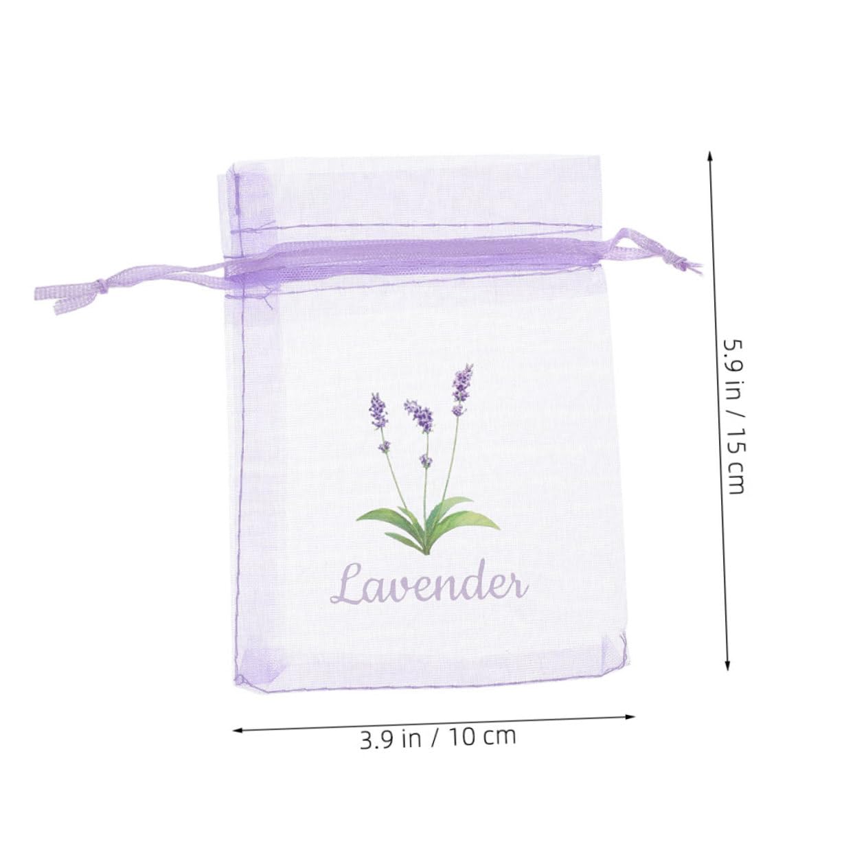 Levemolo 20 Pack Wardrobe Sachet Bags Drawstring Mesh Pouches Empty Sachet Pouches for Spices Decorative Gauze Bags