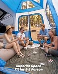 JOYTUTUS Automatique SUV Tente, instantanée SUV Tentes pour le camping avec Rainfly, Tente de voiture facile pour 5-8 personnes 9' W X 8' L X 7.3' H avec porte double ventilée, Starry Sky Top