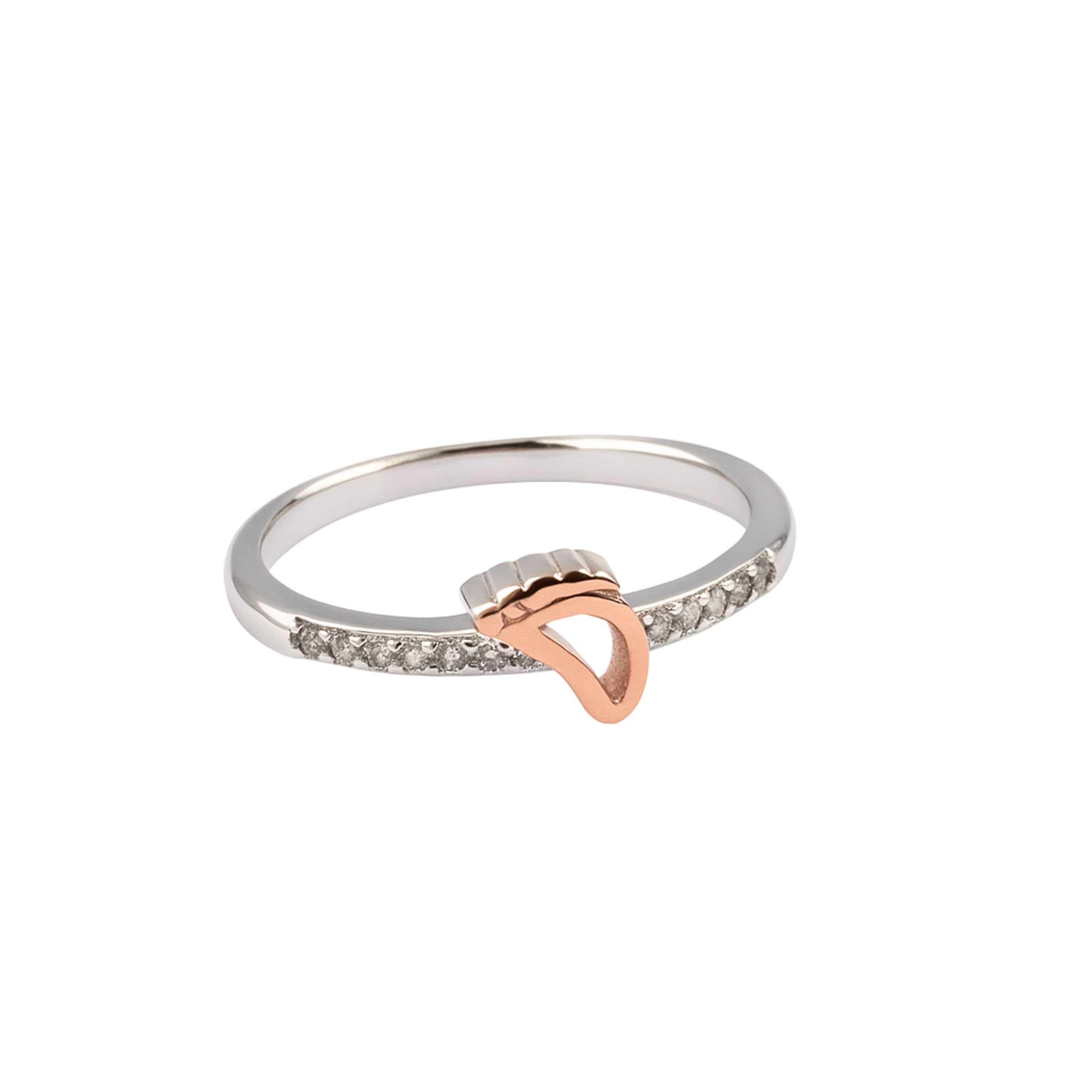 arika jewellers 925 Silver Rose Gold Baby Foot Ring With Crystal Stones | Gifts for Wife, Gifts for Women and Girls | With Certificate of Authenticity and 925 Stamp-picture-49