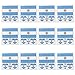 Amosfun 12Pcs Länder Flaggen Temporäre Tätowierung Argentinien Flagge Tattoo Aufkleber wasserdichte Gesicht Aufkleber für Weltmeisterschaft Olympische Spiele Sport Internationale Wettbewerbe