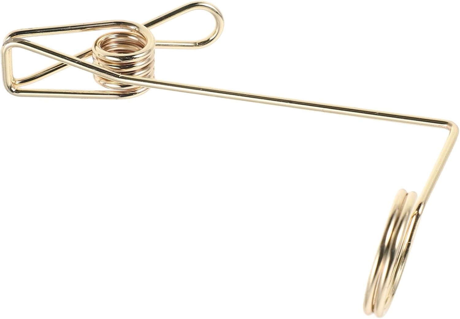 Cocktail Garnish Clip Reusable Metal Glass Rim Accessory Golden