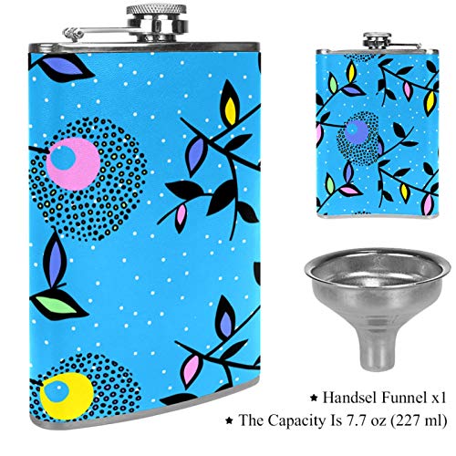 Flasque à whisky dessinée à la main pour pêche et camping