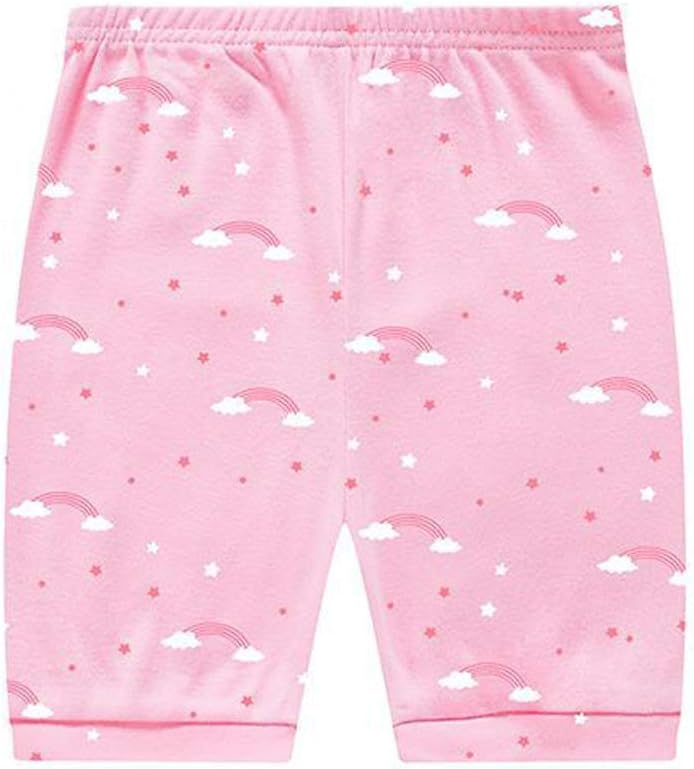 Little Hand Pajamas for Girls Dinosaur Short Sets Kids Cotton Unicorn Sleepwear Toddler Pjs Summer Clothes Shirt