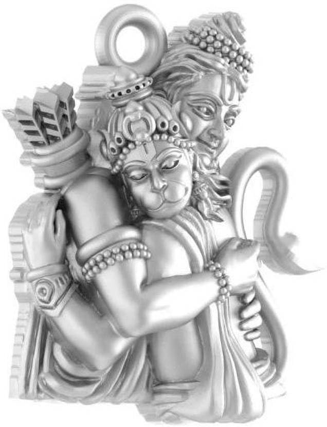 Pendentif en argent sterling religieux Shri Ram pour la protection quotidienne