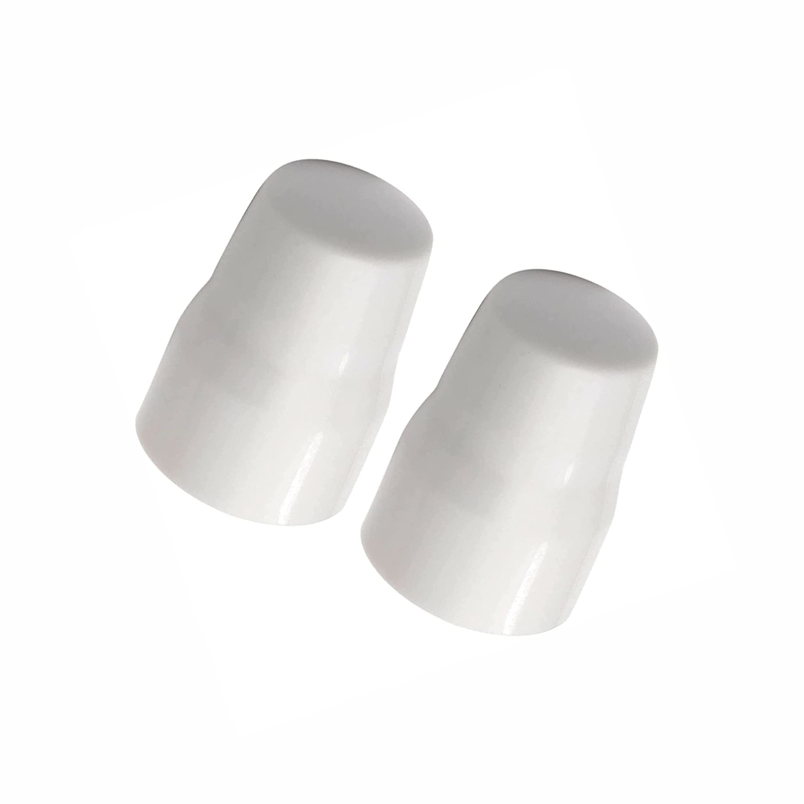 SUL Radiator Valve Cap, Universal Radiator Valve Caps Replacement Push-Fit White Plastic Radiator Cap (2)