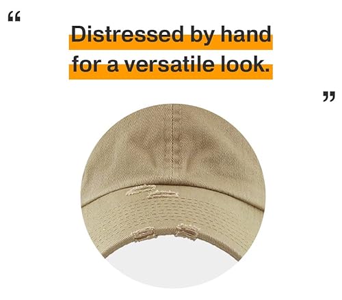 Kbethos Kbe-Vintage Khk Vintage Washed Cotton Baseball Cap, Khaki #TOP4
