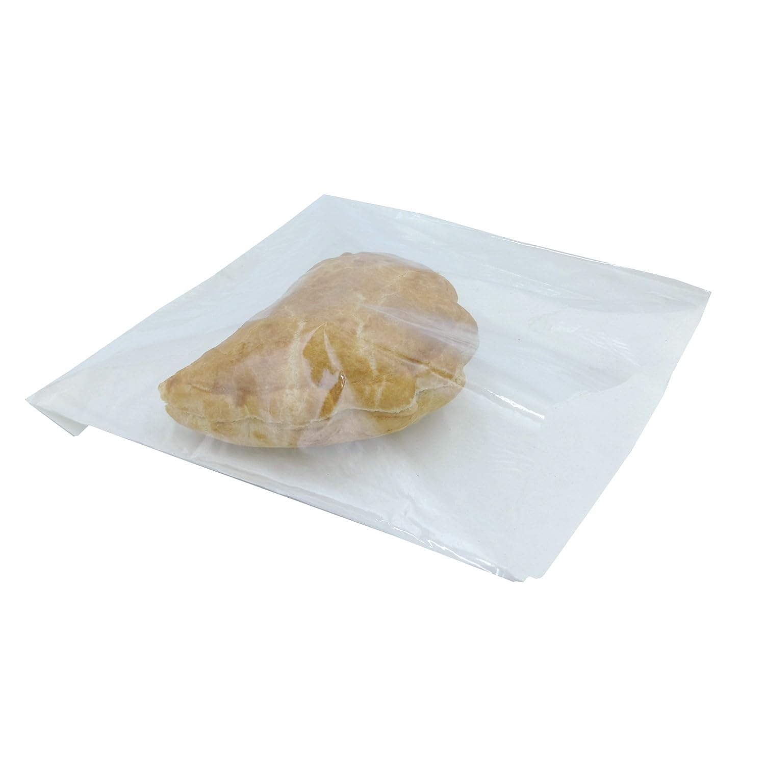 Sunrise Packaging Clear,White 100 X White Film Fronted Bags 8.5" X 8.5" / 215Mm X 215Mm | Cellophane Transparent Paper Bags Food Display Sandwich Bags Clear Window Snack Bags Sweets Candy Crafts Cakes