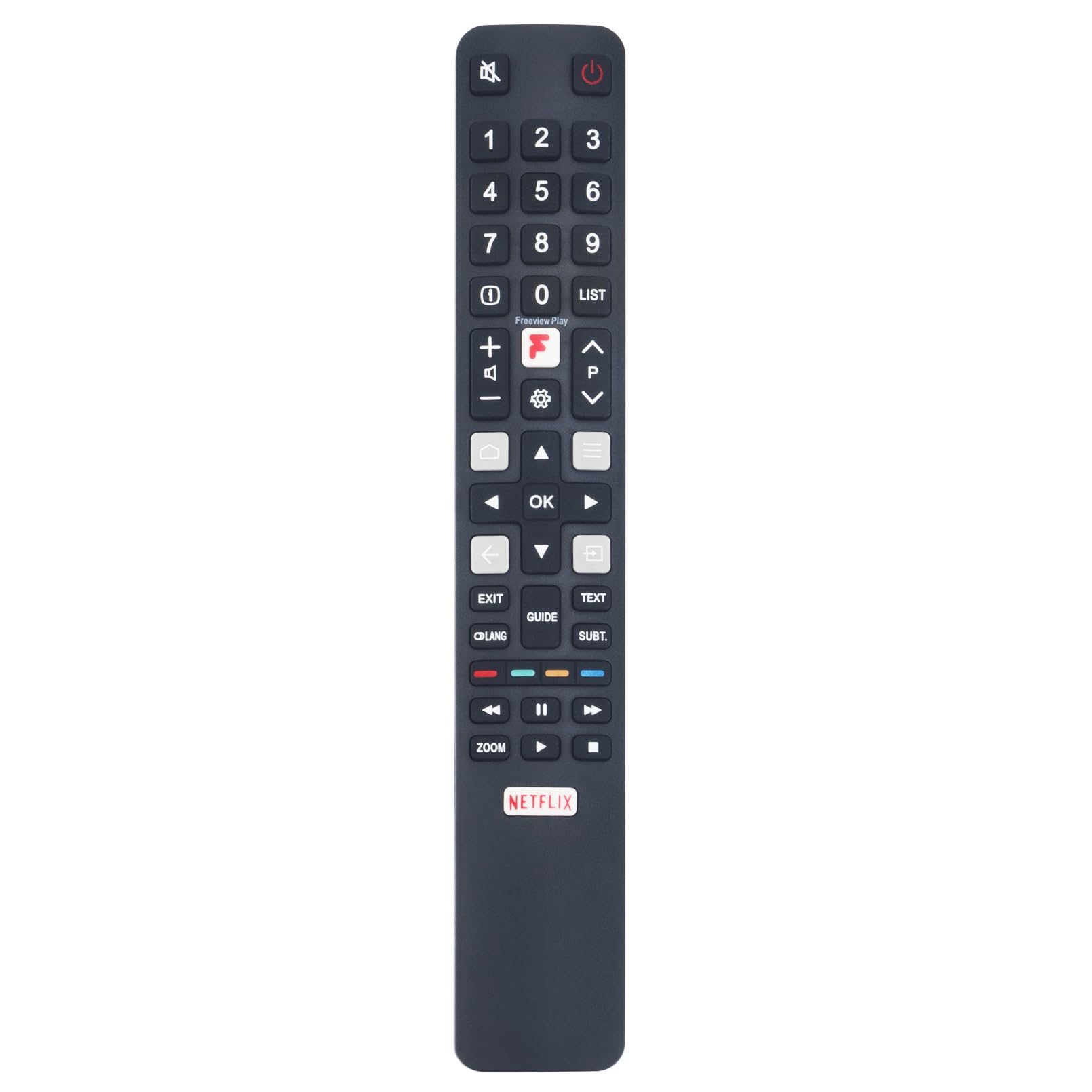 AULCMEET Telecomando di ricambio RC802NU YUI1 adatto per TV TCL 4K QLED 55C735K 65C735K 75C735K 85C735K 98C735K 65C835K 55C835K 75C935K 65C935K 40S5200K 32S520 0 K