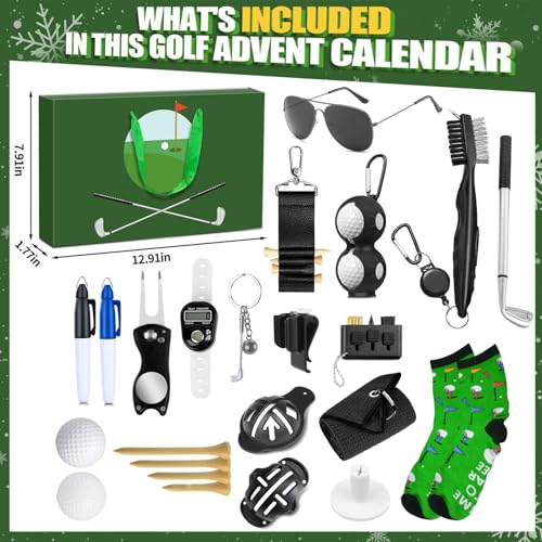 Idée cadeau golf calendrier de l'Avent original pour mari et père - 2