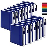 15 Pack Pocket Small Notebooks Bulk, Feela Mini Cute Notepads Hardcover College Ruled Lined Journals