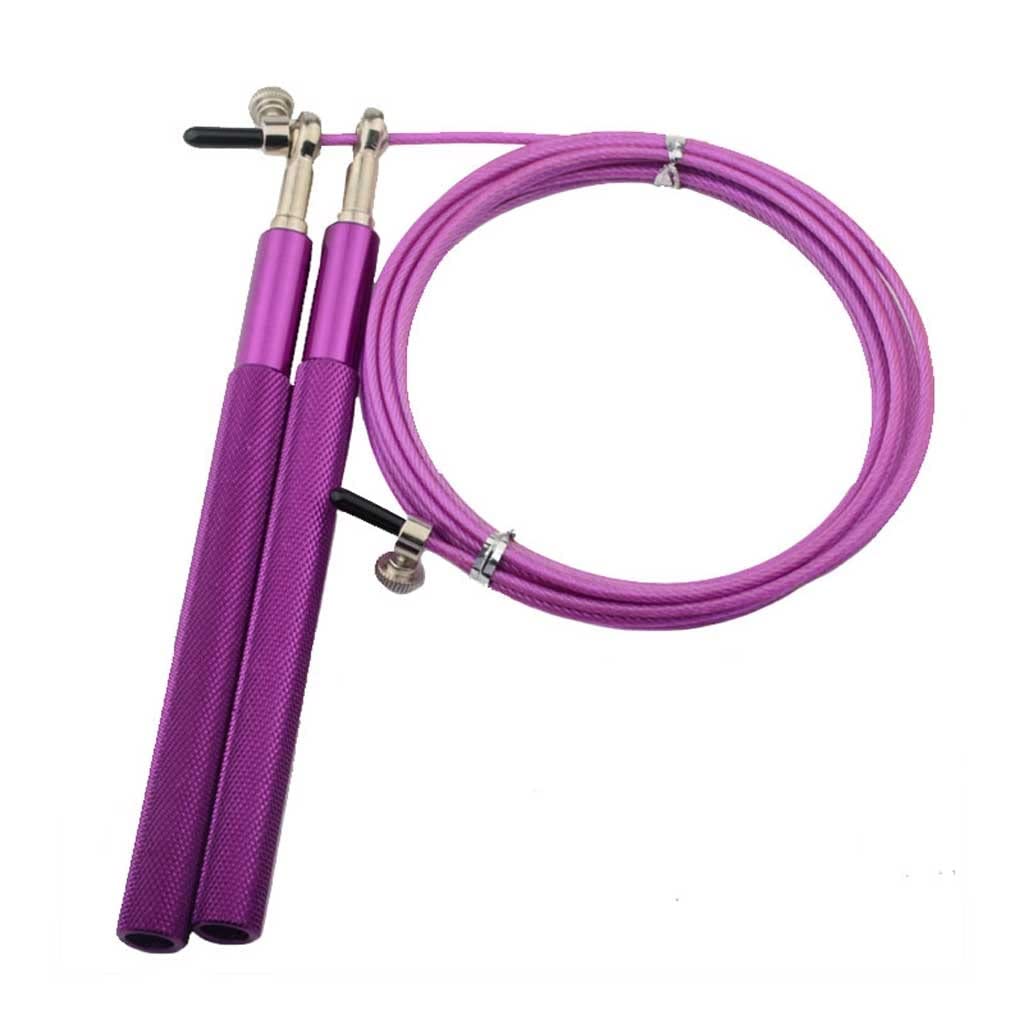 Cuscinetto Corde per saltare Filo di acciaio Velocità Boxe Salto Salto Allenamento Agilità fisica Palestra Esercizio fitness Accessori(3-Pack)