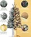 3 Ft Pre-Lit Christmas Tree, Artificial Christmas Trees with Lighting, Xmas Trees with 78 Led Lights, Christmas Decoration for Home, Office, Easy Assembly