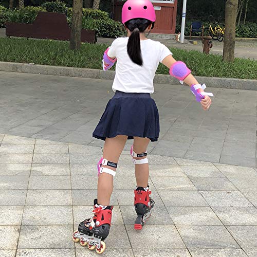 image for BOSONER Kids Bike Helmet Pad Set Elbow Knee Wrist Pads Protective Gear
