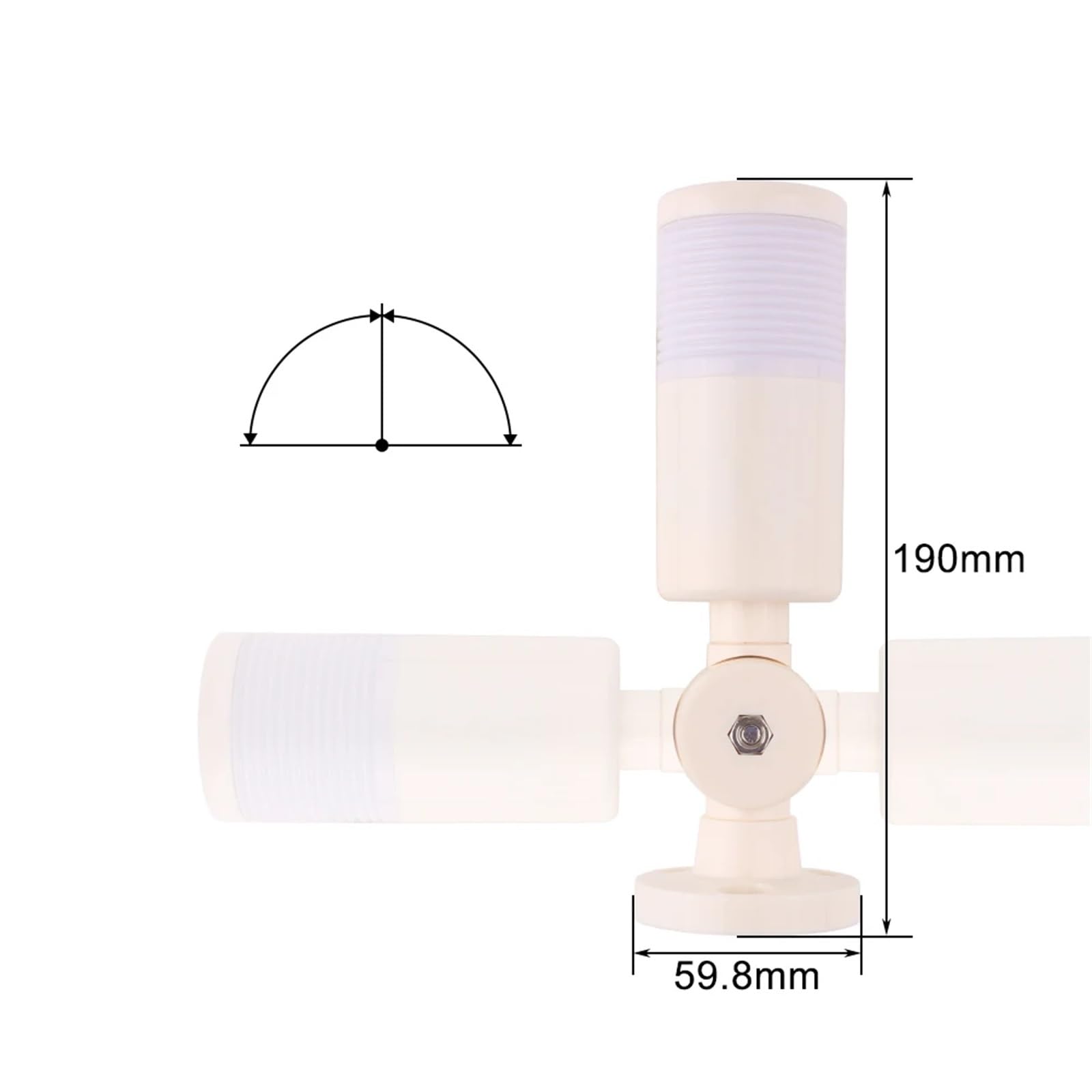 DC 12V 24V Signal Warnleuchte 3-Farben Grün Rot Gelb Anzeige LED Sicherheitsalarm Blinklicht/Dauerlicht(MULTI)