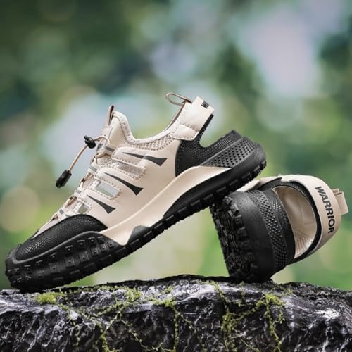 Men's Summer Sandals Breathable Slip-On Walking Shoes Lightweight Mesh Casual for Beach Outdoor Travel and Daily Wear3