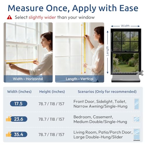Película decorativa para ventana 29.5" x 78.7" miniatura 7