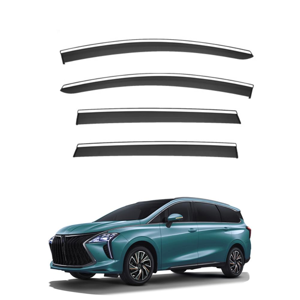 Qoemrhelt Normal 4Pc Set In-Channel Wind Deflectors, For Forthing M4 U-Tour/Evo Spazio 2022-2025 Window Visors Rain Guards Vent Visors Rain & Sun Protection,Car Accessories