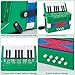 Accordion, 17 Keys Piano Accordion 8 Bass with Straps for Beginners Kids Student Educational Musical Instrument (Green)