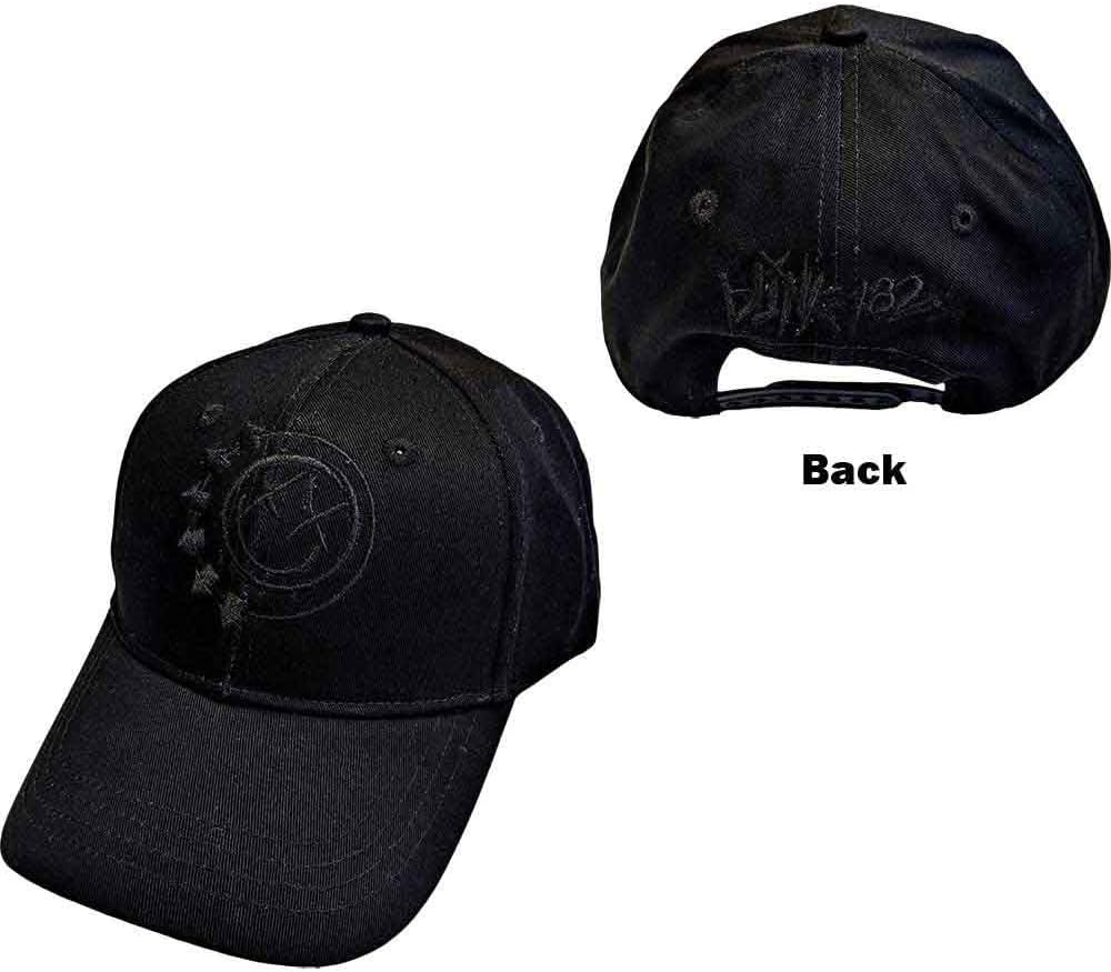Men's Blink 182 Black Six Arrow Smile Baseball Cap Black