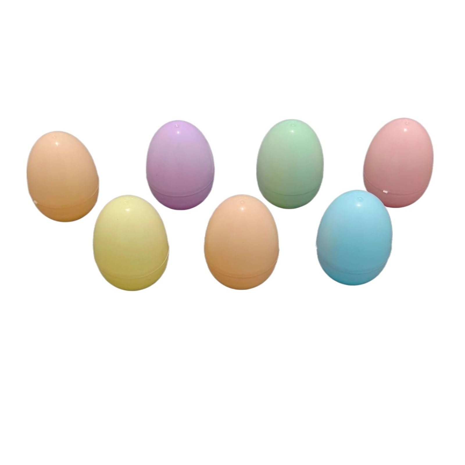 ZYAYNG 24pcs Fillable Easter Eggs Color Plastic Open Eggshell Candy Packing Box Party Home Decoration Hunt Game Favor For Easter