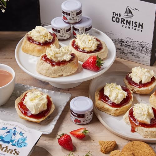The Cornish Company Afternoon Tea Hamper – Deluxe Tea Set Hamper Gifts for Women Includes Fresh Scones, Biscuits – Birthdays, Anniversaries & Special Occasions - Image 5