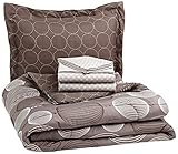 AmazonBasics 5-Piece Bed-In-A-Bag, Twin/Twin XL, Industrial Grey
