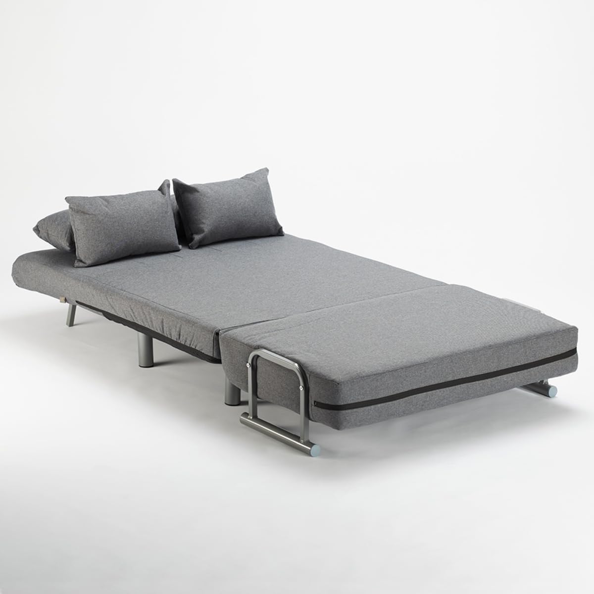 Produce Shop Divano Poltrona Letto Piazza e Mezza Pieghevole Tessuto Deborah Twin - Grigio